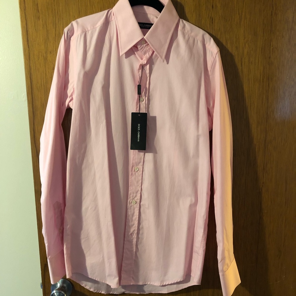 Pink Dolce&Gabbana Dress shirt 15 3/4 brand new
